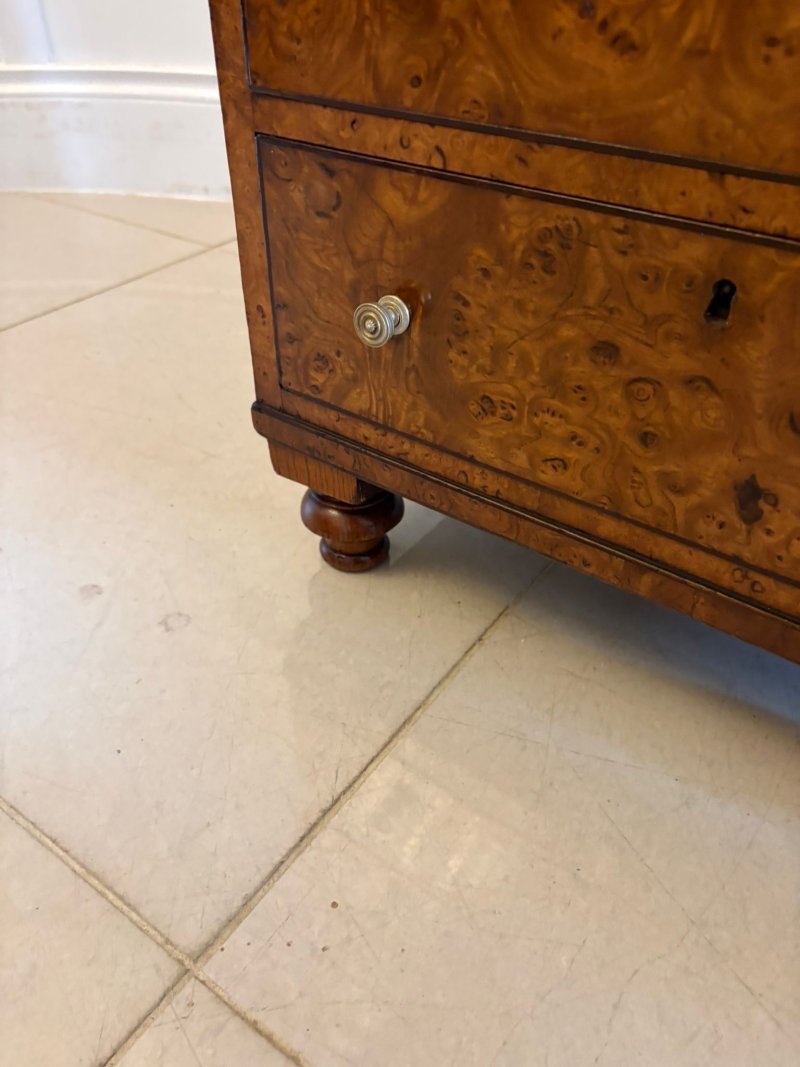 Antique George III 18th Century Quality Pollard Oak Slide and Turn Top Davenport Desk - Image 10